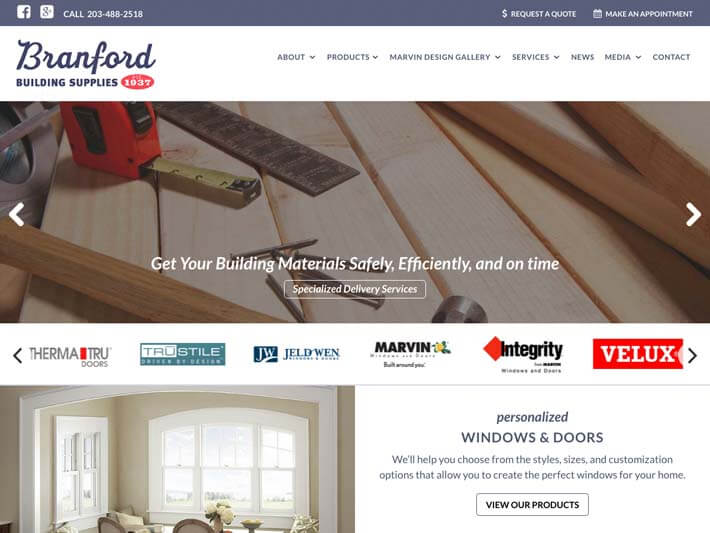 Branford Building Supplies homepage